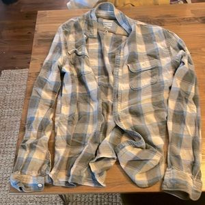 Quiksilver flannel. In good shape with no stains.